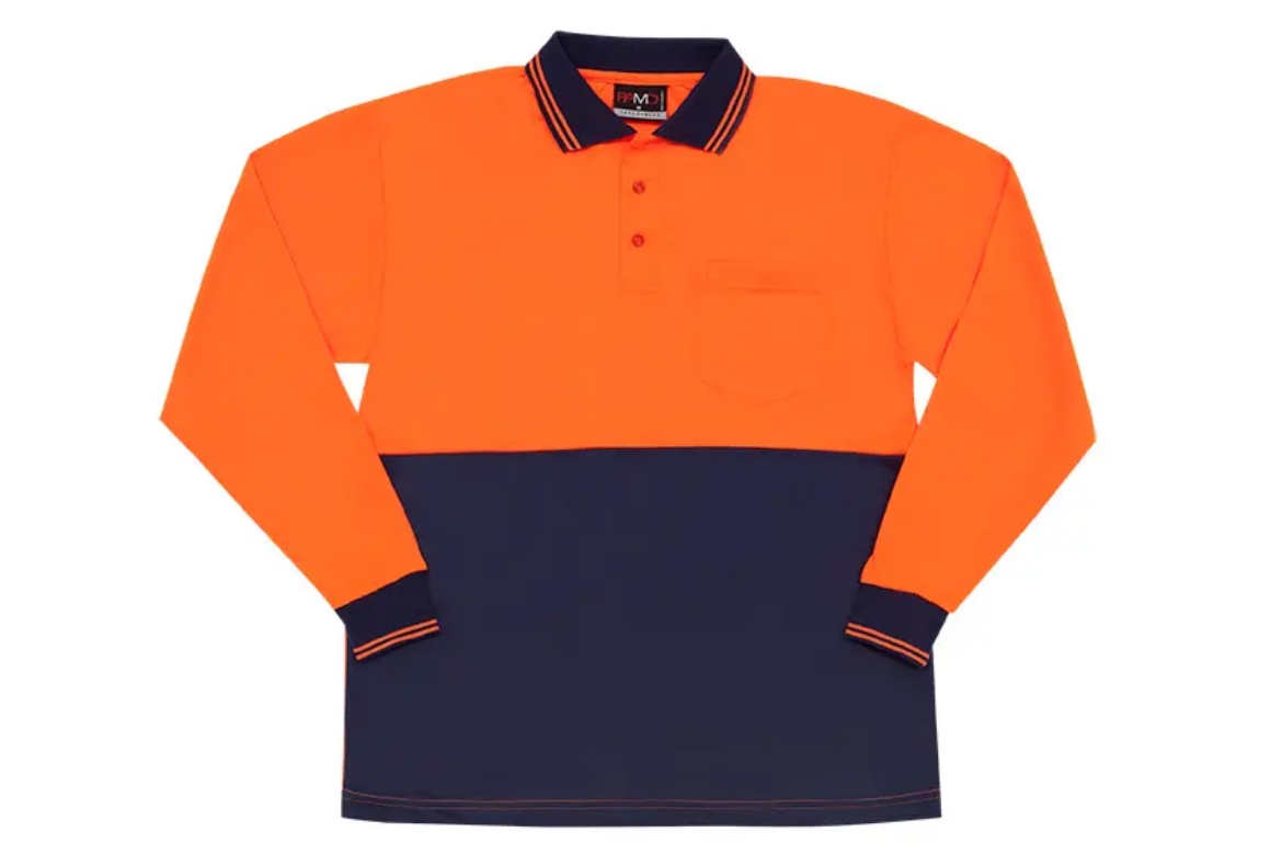 Picture of RAMO, Hi Vis Long Sleeve Polo